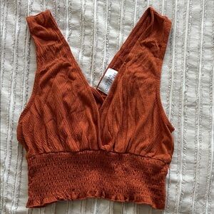Urban Outfitters Dark Orange Tank Top